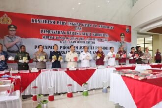 Ungkap Kasus Narkotika, Polda Kalsel Musnahkan Barang Bukti Sabu dan Ekstasi