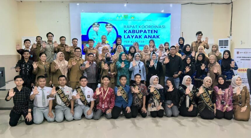 Pemkab Tanbu Gelar Rakor KLA Per Klaster Tahun 2025: Hak Anak Sebagai Prioritas Utama