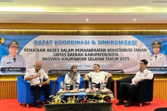 Rakor Pertanahan 2025, Pemprov Kalsel Dorong Pemanfaatan Redistribusi Tanah Lebih Produktif