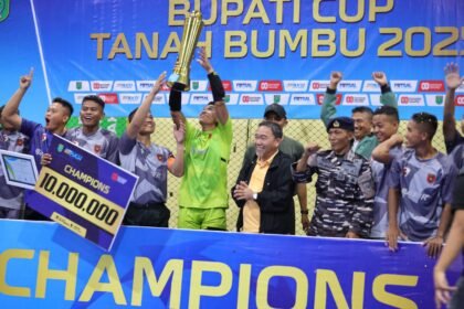 Bupati Tanah Bumbu Cup 2025 Ditutup Penuh Kebanggaan: Yonif 828 TP/BWM Unggul Perkasa
