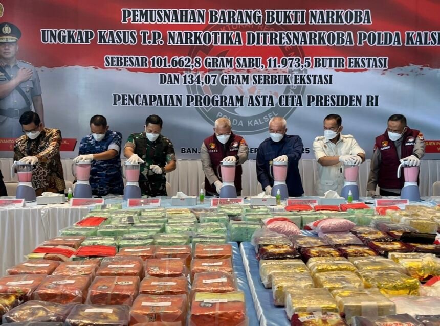 Polda Kalsel Kembali Ungkap Kasus Peredaran Narkotika, Berhasil Amankan 60 Tersangka