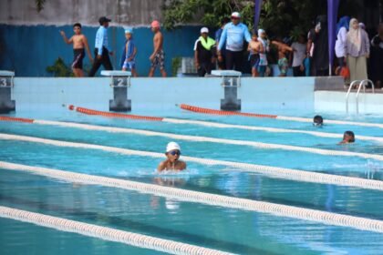 Fun Swimming Competition Warnai HUT ke-80 TNI dan TNI AL di Banjarmasin