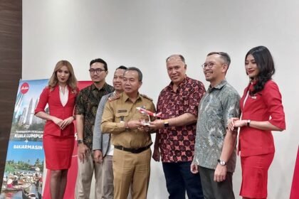 Gubernur Muhidin: Penerbangan Langsung Banjarmasin–Kuala Lumpur, AirAsia Buka Peluang Besar bagi Kalsel