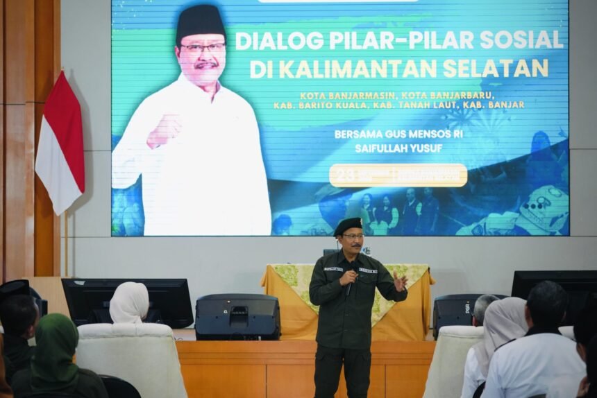 Dialog Pilar-Pilar Sosial se-Kalsel, Mensos RI : Samakan Persepsi DTSEN, Sekolah Rakyat dan Bansos Tepat Sasaran
