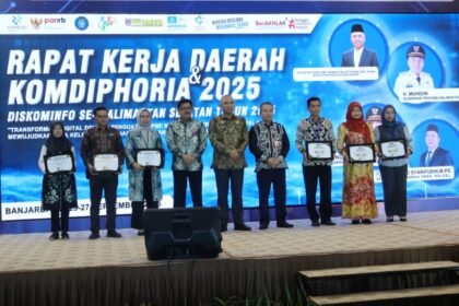 Rakerda dan Komdiphoria Diskominfo Kalsel Dorong Percepatan Transformasi Digital Daerah