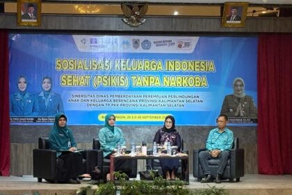DP3AKB dan TP PKK Kalsel Berkolaborasi Sosialisasikan Keluarga Indonesia Sehat Tanpa Narkoba
