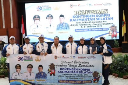 Gubernur Kalsel Lepas Kontingen Korpri untuk Berlaga di Pornas Korpri ke-XVII di Palembang