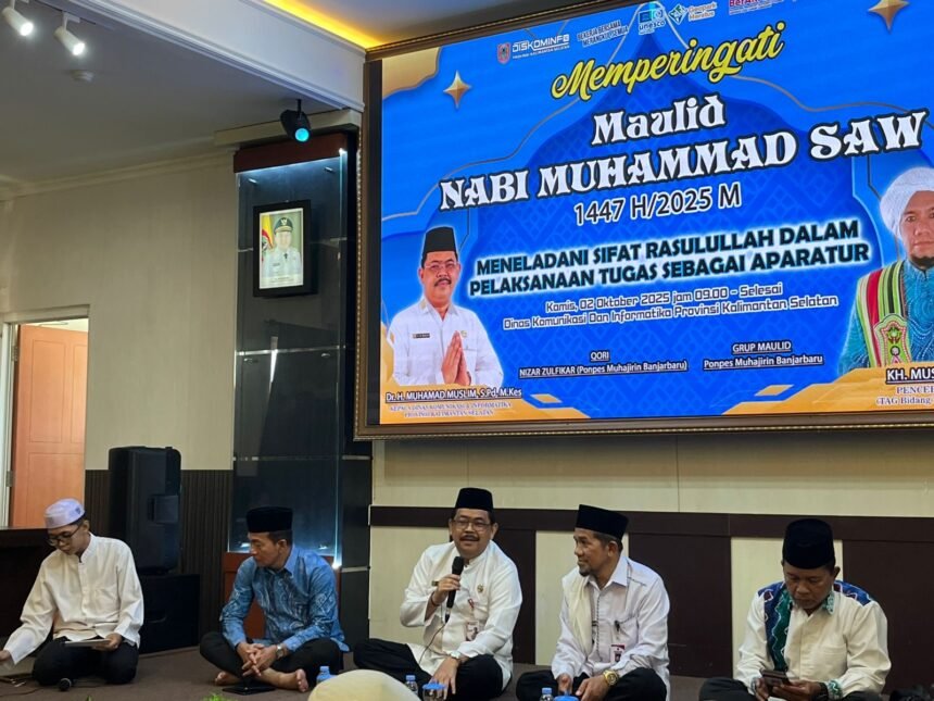 Teladani Sifat Rasulullah SAW, Dinas Kominfo Kalsel Peringati Maulid Nabi Muhammad SAW