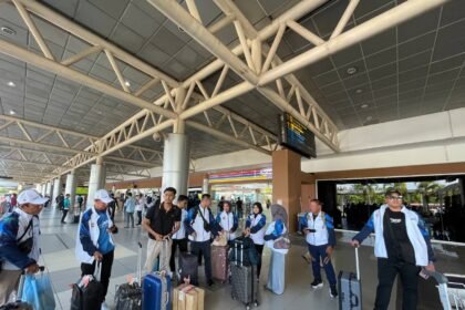 Puluhan Kontingen PORNAS KORPRI Kalsel Tiba Di Palembang, Targetkan Prestasi Gemilang