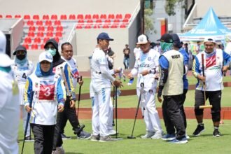 Tim Gateball Ganda Campuran KORPRI Kalsel Tembus 16 Besar PORNAS XVII, Kemenangan Dramatis Atas Babel