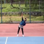 Regu Tenis Putri Kalsel Tembus Perempat Final PORNAS XVII KORPRI Usai Bungkam Papua Barat