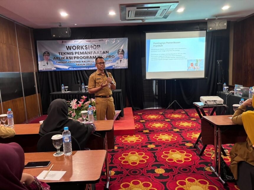 Dinkes Kalsel Gelar Workshop Teknis Pemanfaatan Aplikasi Program Kesehatan Reproduksi