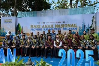 Peringatan HAN Provinsi Kalsel di Loksado, Gubernur H. Muhidin : Pastikan Anak-Anak Mendapat Haknya Secara Utuh