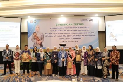 Bimtek Pokja Bunda PAUD Kalsel: Perkuat Peran Strategis Dukung Wajar 13 Tahun dan Satu Tahun Pra Sekolah