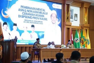 BPSDMD Kalsel Laksanakan Pembinaan Mental ASN dan Non ASN Melalui Ceramah Agama