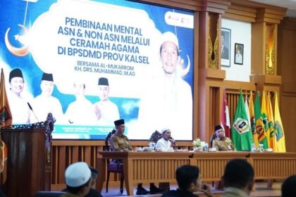 BPSDMD Kalsel Laksanakan Pembinaan Mental ASN dan Non ASN Melalui Ceramah Agama