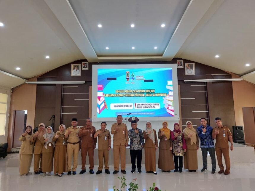 Dispersip Kalsel dan Perpusnas RI Gelar Penguatan Sertifikasi Pustakawan