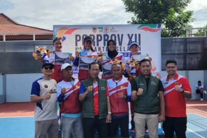 Regu Tenis Putri Banjarmasin Sabet Emas di Porprov Kalsel 2025