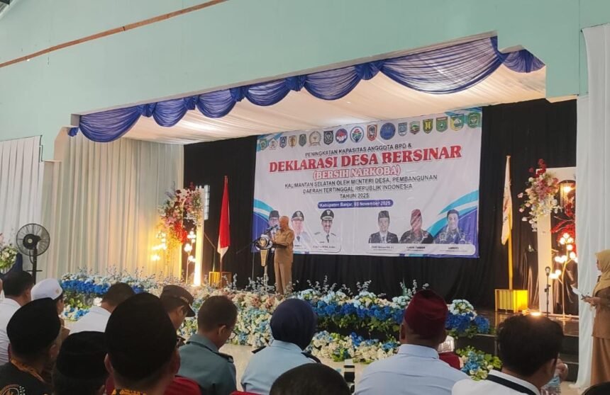 Kalsel Deklarasikan Desa Indrasari sebagai Desa Bersinar, Perkuat Perang Melawan Narkoba