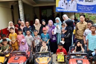 TP Posyandu Wasaka Kalsel Edukasi Mitigasi Bencana Lewat Permainan Edukatif di Posyandu Nuri Tabalong