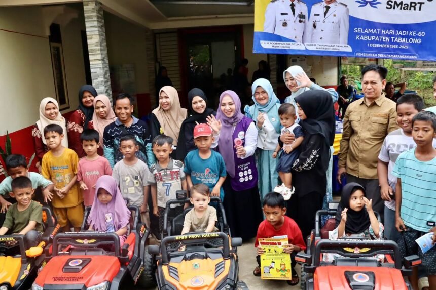 TP Posyandu Wasaka Kalsel Edukasi Mitigasi Bencana Lewat Permainan Edukatif di Posyandu Nuri Tabalong