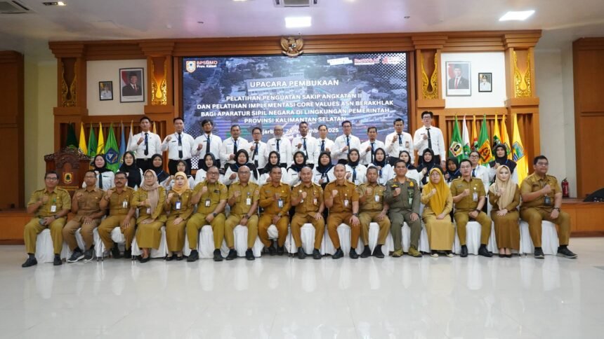Pemprov Kalsel Buka Pelatihan Implementasi Core Value BerAKHLAK dan Penguatan SAKIP Angkatan II
