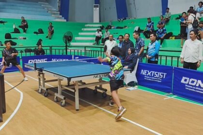 Wagub Kalsel Saksikan Langsung Keseruan Kejurnas Tenis Meja 2025 di Banjarmasin