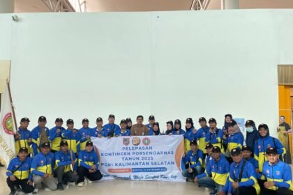 Gubernur Kalsel Lepas Kontingen PGRI ke PORSENIJARNAS 2025 di Bandung, Target Masuk Lima Besar Nasional