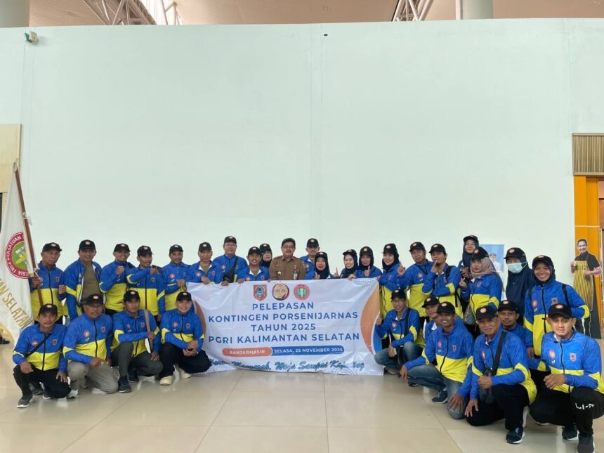 Gubernur Kalsel Lepas Kontingen PGRI ke PORSENIJARNAS 2025 di Bandung, Target Masuk Lima Besar Nasional