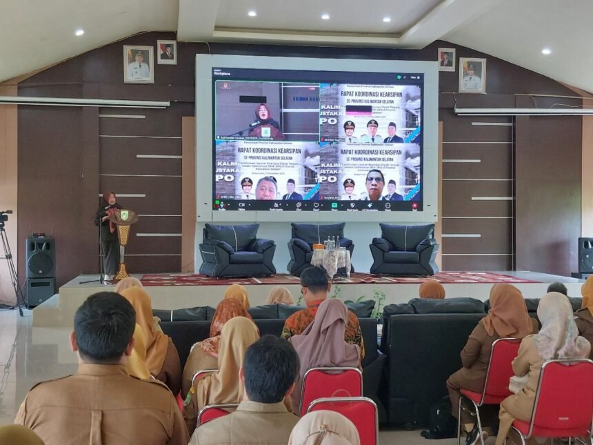 Perkuat Digitalisasi Arsip, Dispersip Kalsel Gelar Rakor Kearsipan se-Kalsel