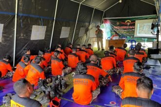 Sinergi Kesiapsiagaan, BPBD Tanbu Berikan Ilmu Kebencanaan kepada Banser GP Ansor