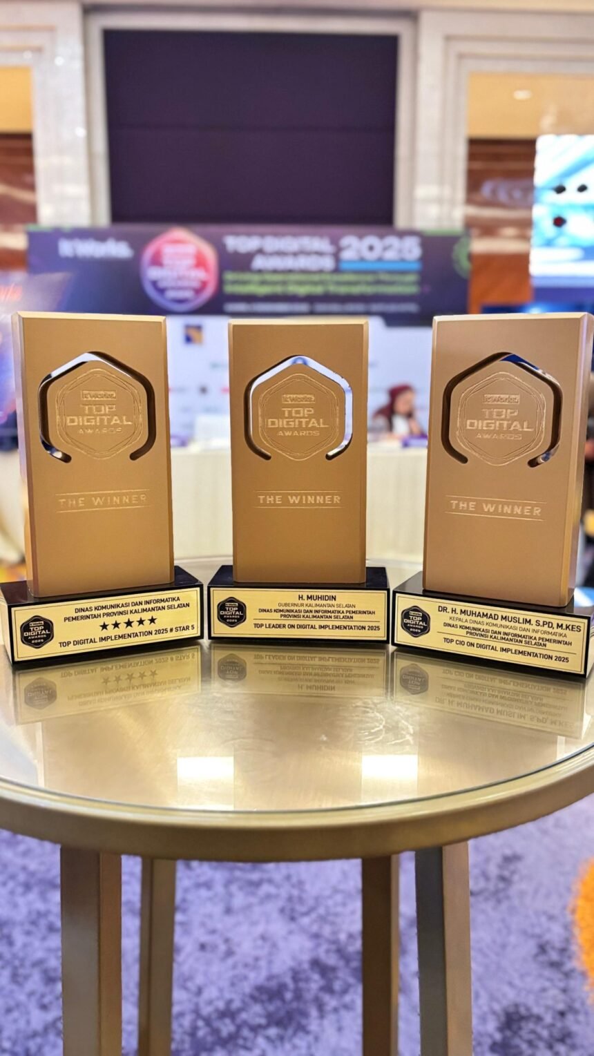 Raih TOP DIGITAL Implementation 2025 Bintang 5, Dinas Kominfo Kalsel Komitmen Hadirkan Layanan Digital Lebih Optimal
