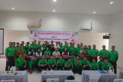 Peningkatan Kompetensi Pelatih, PASI Kalsel Selenggarakan Pelatihan Level 1 Nasional