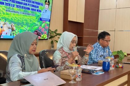 Disbunnak Kalsel Gelar Sosialisasi Program dan Kegiatan Prioritas Tahun 2026 hingga 2029 Bersama Awak Media