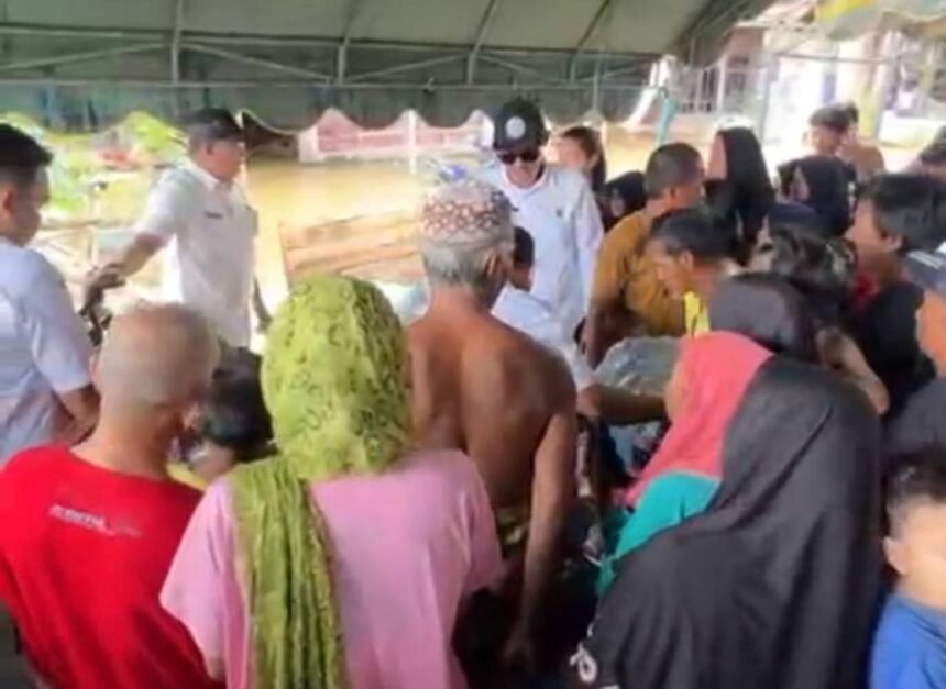 Ringankan Beban Warga Tertimpa Musibah Banjir, Dislutkan Kalsel Salurkan Bantuan di Teluk Selong