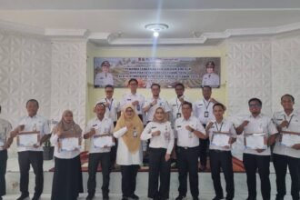 Disbunnak Kalsel Perkuat Budaya Kerja Dengan Penandatanganan Perjanjian Kinerja dan Pakta Integritas