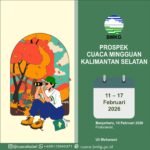BMKG Prediksi Hujan Dominasi Kalimantan Selatan Sepekan ke Depan, Warga Diminta Waspada