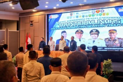 Rakor Trantibumlinmas, Satpol PP dan Damkar Kalsel Perkuat Sinergi Dukung Visi Misi Gubernur