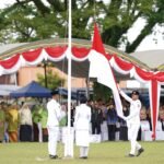 Paskibraka Tanah Bumbu Sukses Kibarkan Bendera Merah Putih di Peringatan Hari Pahlawan 7 Februari ke-80