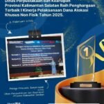 Dispersip Kalsel Raih Terbaik I Kinerja Pelaksanaan DAK Non Fisik 2025
