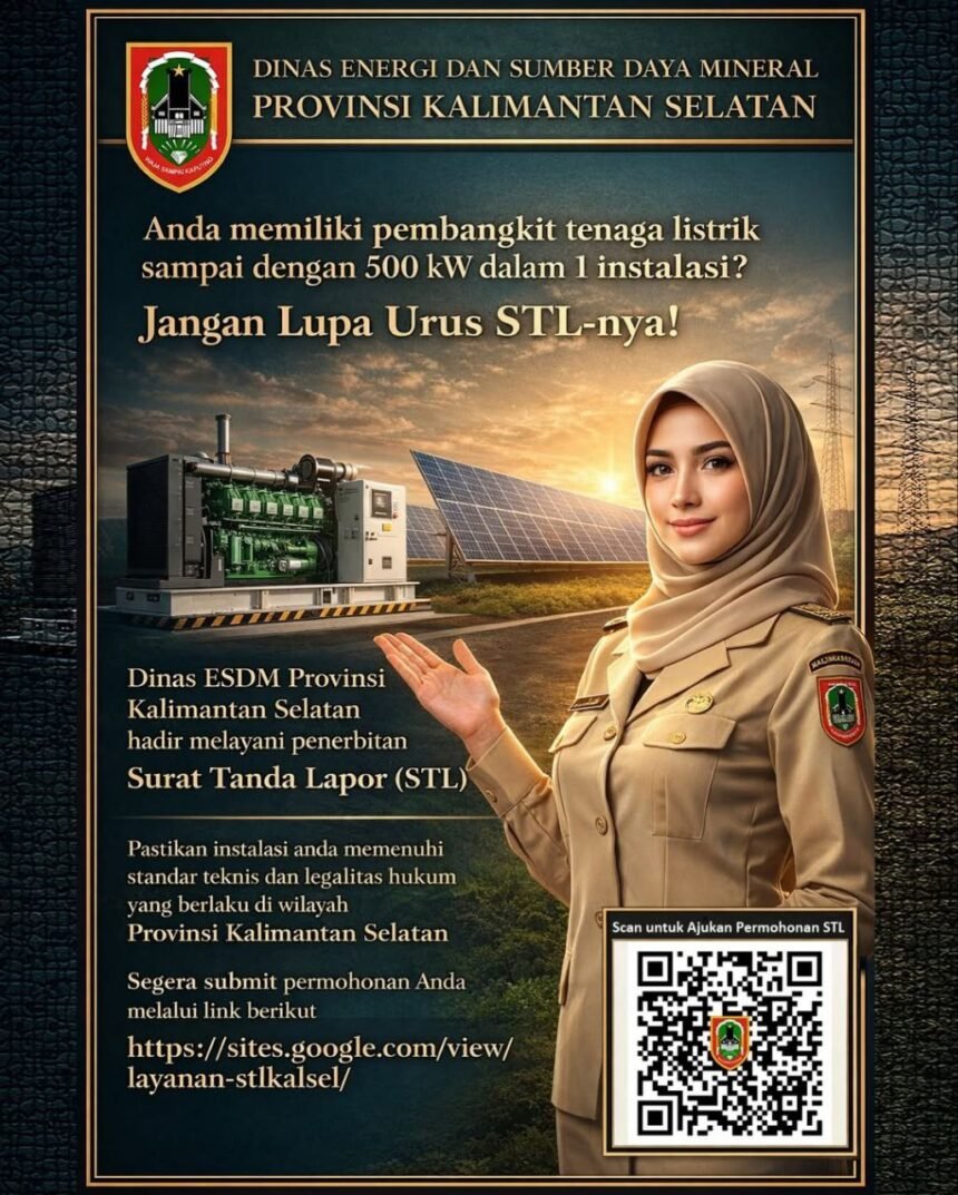 Transformasi Digital Perizinan STL Ketenagalistrikan, Dinas ESDM Kalsel: Permudah dan Percepat Layanan Hingga 500 kW