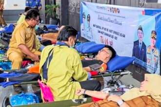 Baksos Donor Darah HUT ke-76 Satpol PP, ke-64 Linmas, dan ke-107 Damkar, Targetkan 100 Kantong Darah