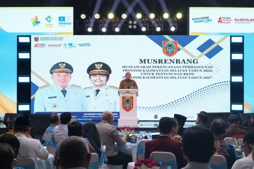 Gubernur Kalsel Fokuskan RKPD 2027 Pada Infrastruktur dan Penanganan Banjir Terpadu