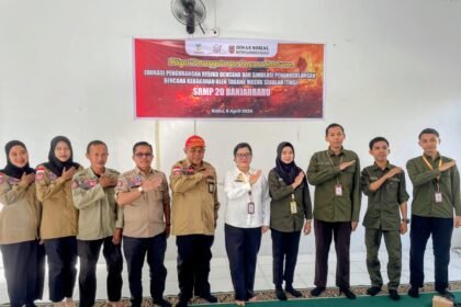 Dinsos Kalsel Edukasi Pengurangan Risiko Bencana bagi Siswa SR MP 20 Banjarbaru