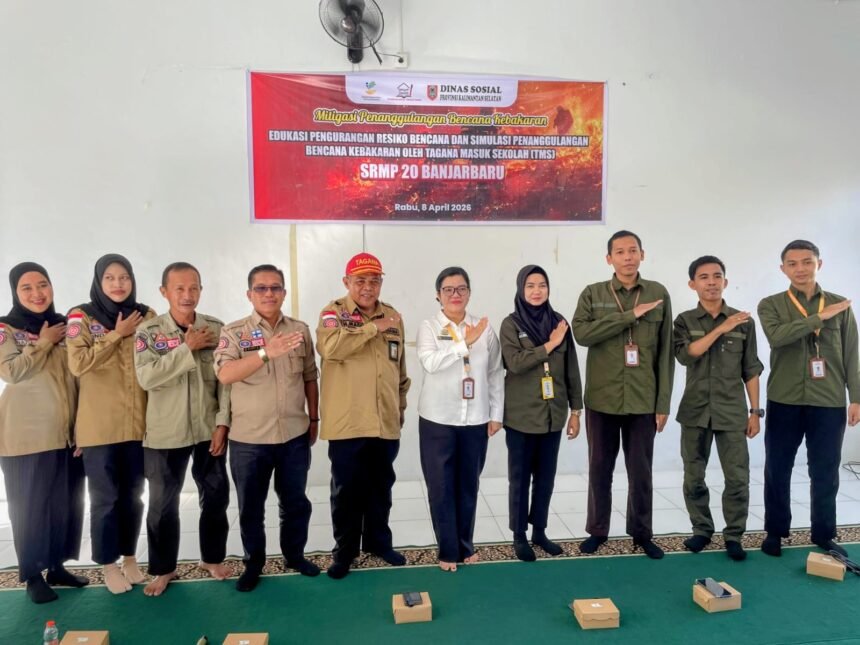 Dinsos Kalsel Edukasi Pengurangan Risiko Bencana bagi Siswa SR MP 20 Banjarbaru