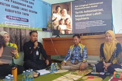 Disdukcapil Kalsel dan Tapin Hadirkan Layanan Jemput Bola di Pabaungan Hilir