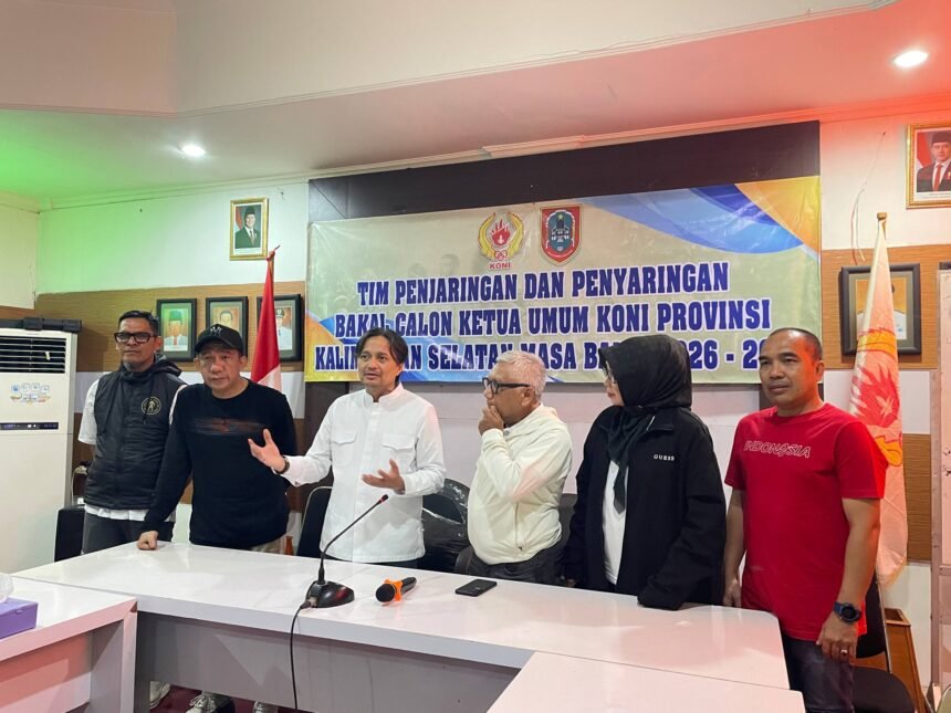 Datangi Koni Kalsel, Hasnuryadi Konsultasi Regulasi Larangan AD/ART Ketua KONI 