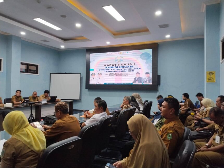 Jelang Sidang Pleno, Komisi Irigasi Kalsel Bahas Percepatan Pengelolaan Irigasi