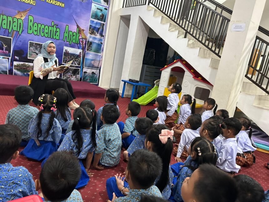 Dispersip Kotabaru Gelar Story Telling, Program Perdana Literasi Anak Tahun 2026