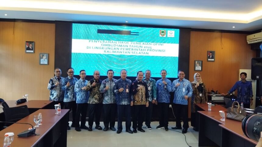Sekda Kalsel Tekankan Perbaikan Berkelanjutan Pelayanan Publik Berdasarkan Penilaian Ombudsman 2025